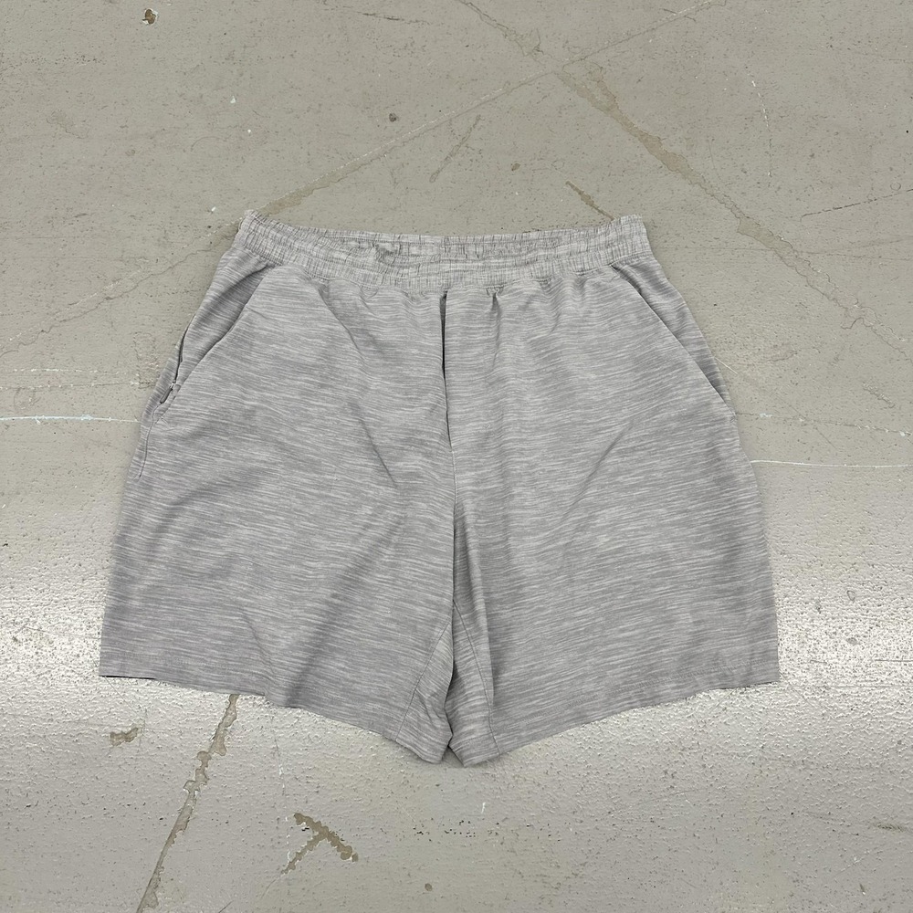 Lululemon Shorts Mens Medium Gray 9 Inseam Running Lined Athletic Pockets Gym